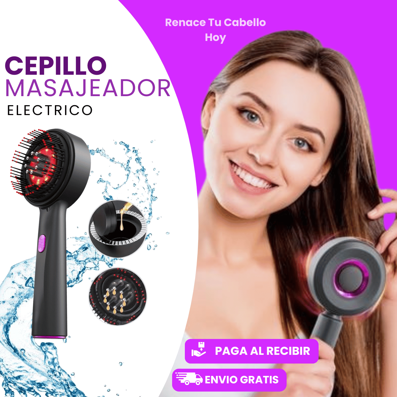 ScalpPro Cepillo Masajeador Eléctrico