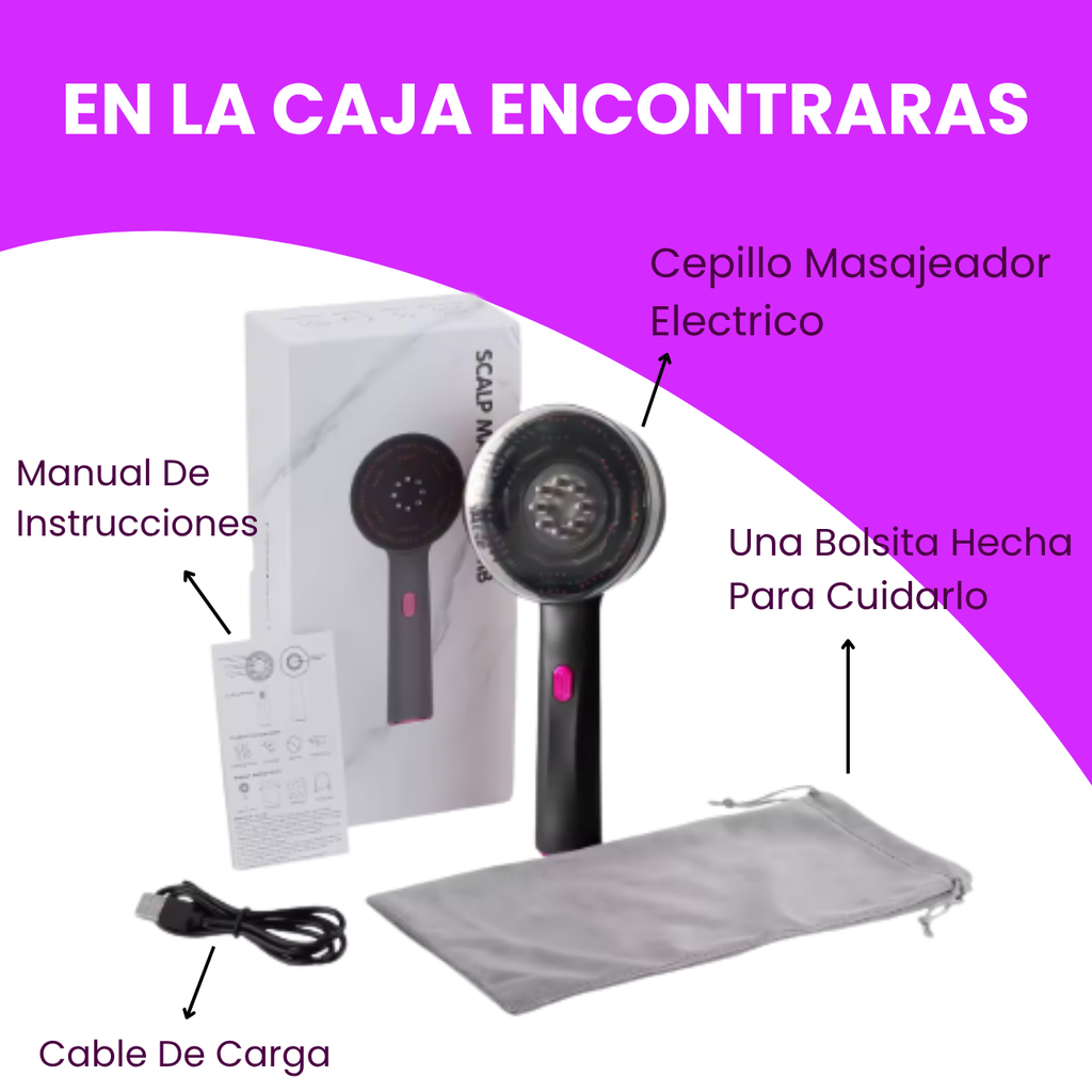 ScalpPro Cepillo Masajeador Eléctrico